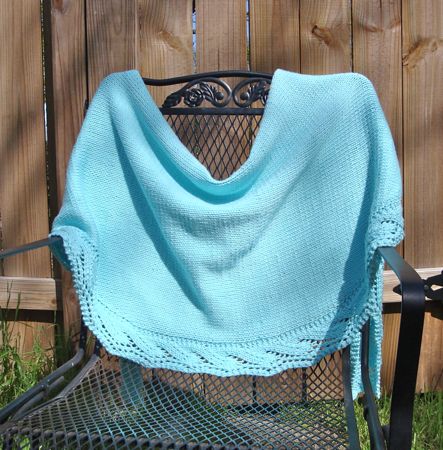 aqua waves knit wrap 1