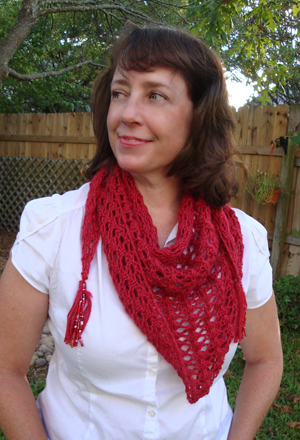 Mini Mochi Jasmine Lace scarf pattern - Crystal Palace Yarns