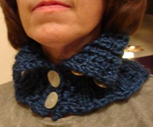 lace rib knit neckwarmer pattern