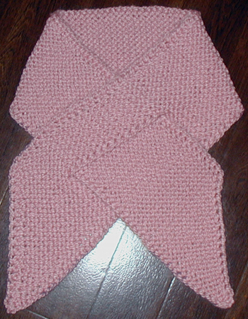 Keyhole crochet scarf pattern