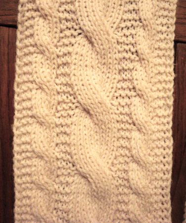 Celtic Cable Scarf - AllFreeKnitting.com - Free Knitting Patterns